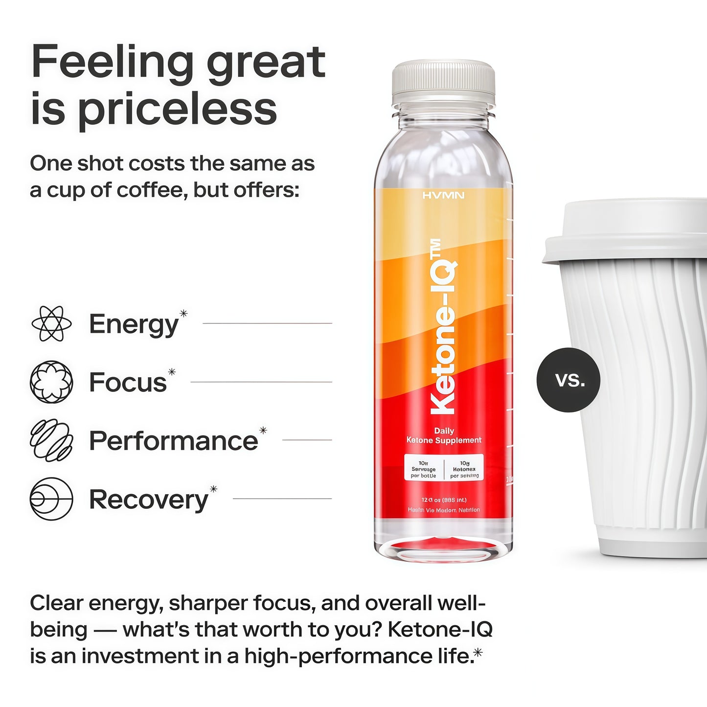 Exogenous Ketone Supplement Drink – 30 Servings with 10 g Ketones per Serving